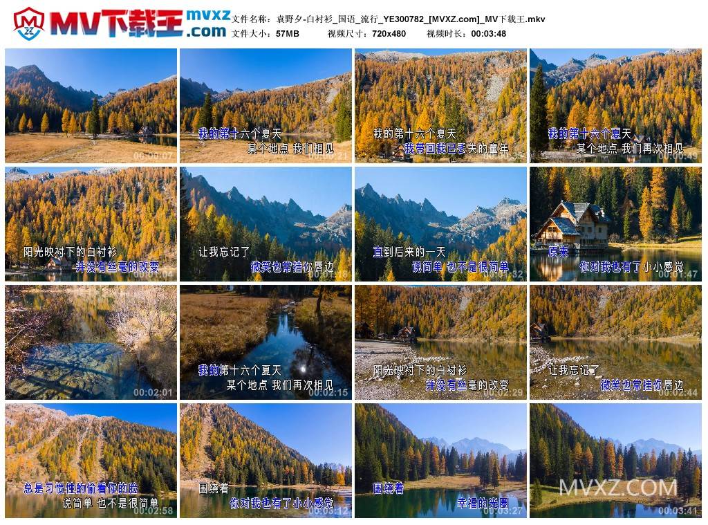 袁野夕-白衬衫_国语_流行_YE300782